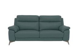 World of Leather - Missouri 3 Seater BV Leather Sofa - BV Lake Green