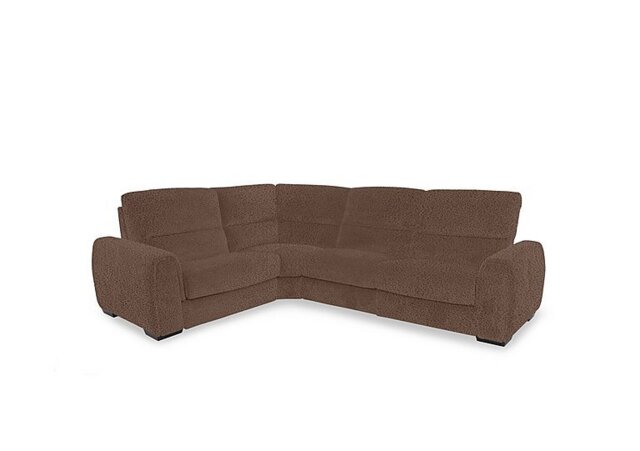 Flex Fabric Small Left Hand Facing Corner Sofa - Hazelnut