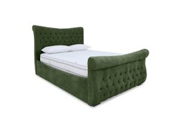 Sleep Story - Lance Right Hand Side Opening Ottoman Bed Frame - King Size - Aston Moss