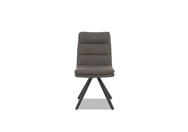 Njord Fabric Swivel Dining Chair - Anthracite