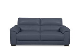 World of Leather - Nova BV Leather 3 Seater Sofa - BV Ocean Blue