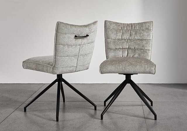 Saturn Pair of Swivel Dining Chairs