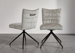 Saturn Pair of Swivel Dining Chairs
