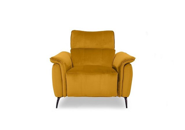 Jude Fabric Power Recliner Chair with Power Headrest and Power Lumbar - Opulence Saffron