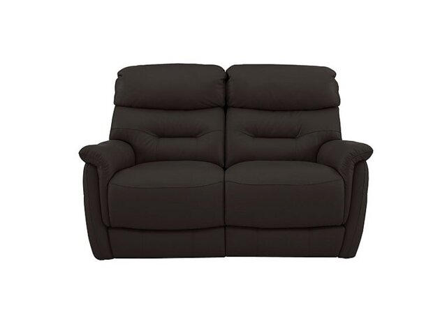World of Leather - Chicago 2 Seater BV Leather Power Recliner Sofa - Dark Chocolate