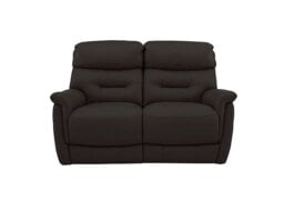 World of Leather - Chicago 2 Seater BV Leather Power Recliner Sofa - Dark Chocolate