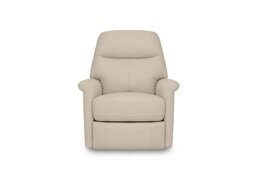 World of Leather - Compact Collection Lille NC Leather Chair with Power Recliner - NC Bisque