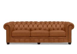 At The Helm - Shackleton 4 Seater Leather Chesterfield Sofa