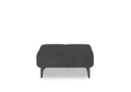 Ideal Home - Sienna Fabric Large Footstool - Opulence Granite