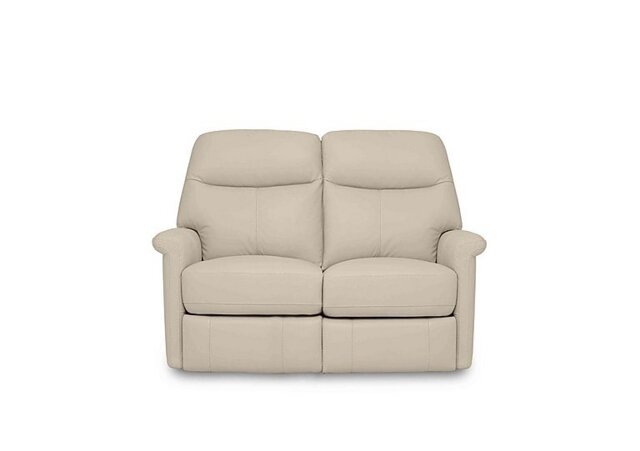 World of Leather - Compact Collection Lille 2 Seater Power Recliner NC Leather Sofa - NC Bisque