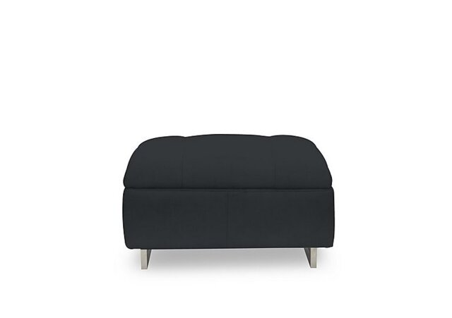 Moet Large Fabric Standard Footstool - Opulence Charcoal