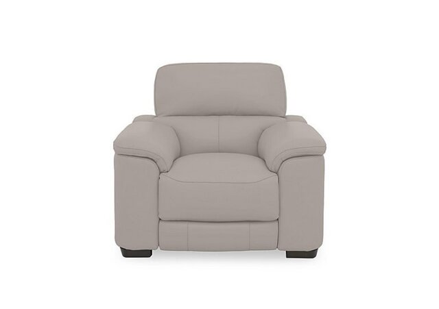 World of Leather - Nova BV Leather Chair - Silver Grey