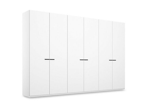 Rauch - Dante 301cm 6 Door Hinged Décor Wardrobe - Alpine White