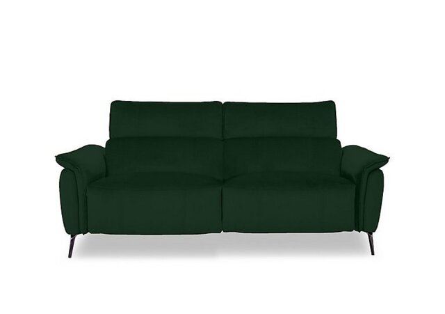 Jude Fabric 3 Seater Power Recliner Sofa with Power Headrests, Power Lumbar and Heated Seats - Bottle Green
