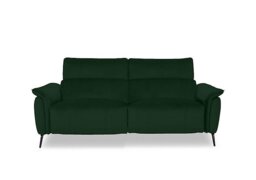 Jude Fabric 3 Seater Power Recliner Sofa with Power Headrests, Power Lumbar and Heated Seats - Bottle Green