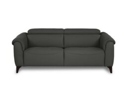 Nicoletti - Nicole 3 Seater Leather Power Recliner Sofa with Power Headrests - Botero Grigio