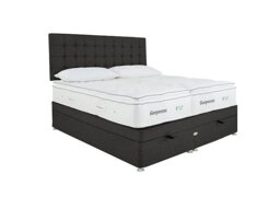 Sleepeezee - Natural Touch 2000 Pillowtop Zip and Link End Ottoman Divan Set - Tweed Charcoal