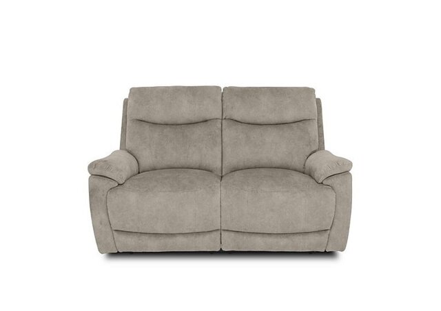 Sloane Fabric 2 Seater Power Recliner Sofa with Power Headrests - Marble Cream