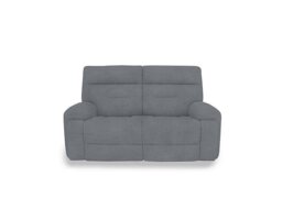 Cinemax Fabric 2 Seater Power Recliner Sofa with Power Headrests - Velvet Grey
