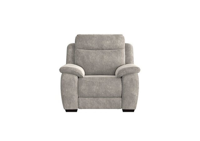 Starlight Express Fabric Power Recliner Armchair with Power Headrest - Grey