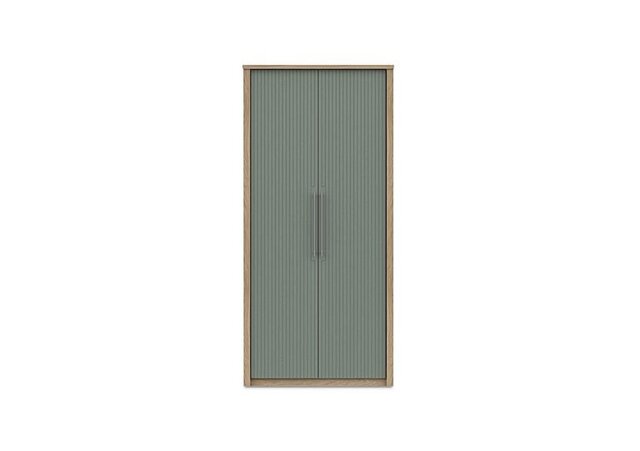 London Bedrooms - Chelsea 2 Door Wardrobe with Silver Handles