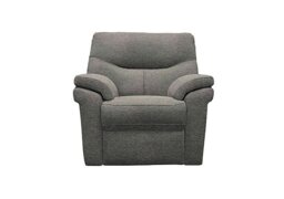 G Plan - Seattle Fabric Power Recliner Armchair with Power Lumbar and Heated Seat - Mirage Slate