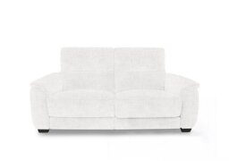 Saffron Fabric 3 Seater Power Recliner Sofa - Frost