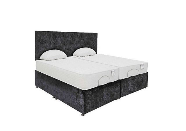 Sleep Cool Adjustable Divan Set with 2 Drawers - King Size - Lace Domino