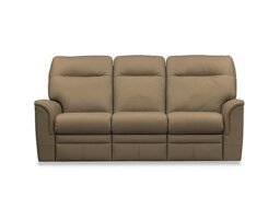 Parker Knoll - Hudson 23 Leather 3 Seater Power Recliner Sofa - Como Sage
