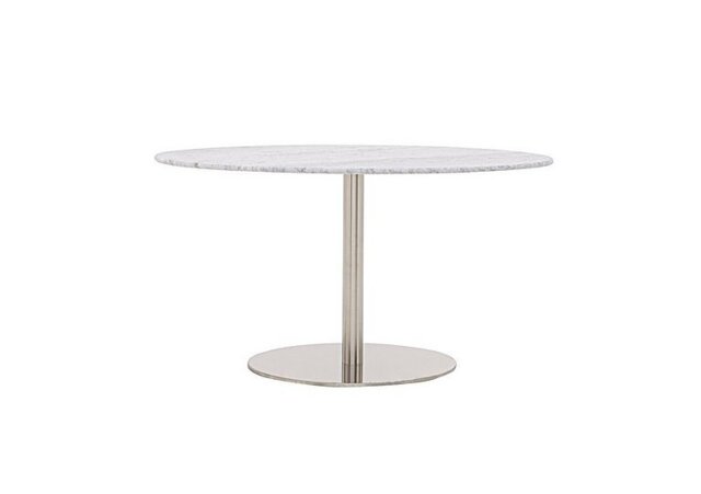 Helsinki Oval Dining Table - 140-cm - Carrara Marble