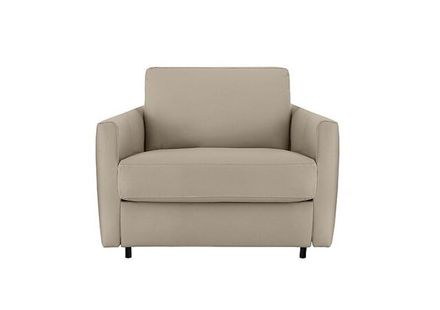 Nicoletti - Alcova Leather Chair Sofa Bed with Slim Arms - Torello Fango