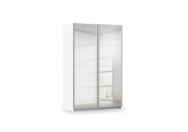 Rauch - Impulse 136cm 2 Door Mirror Slider Wardrobe - Alpine White