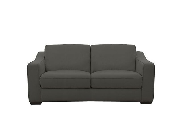 World of Leather - Optimus 2 Seater NC Leather Sofa - Charcoal Grey