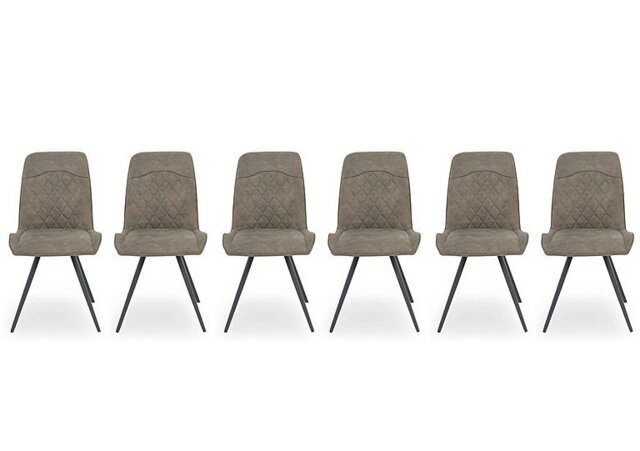 Warrior Set of 6 Standard Dining Chairs - Taupe