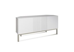 Delta Corner TV Unit with Smart LED Lighting - White