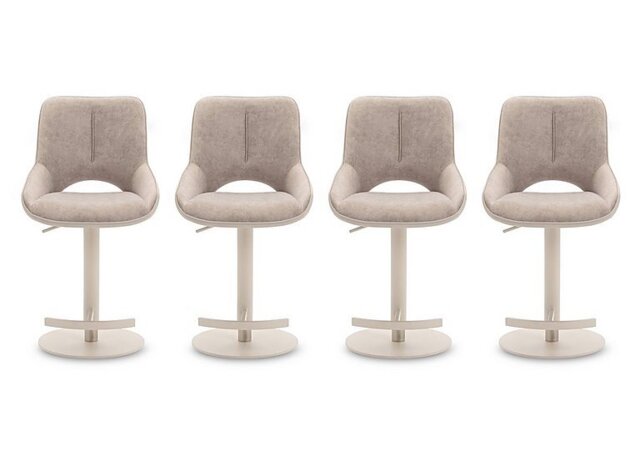 Tino Set of 4 Two Tone Swivel Bar Stools