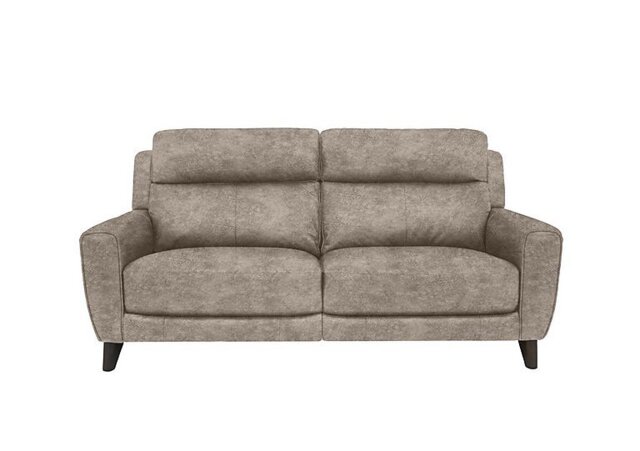 Comfort Story - Zen 3 Seater Fabric Recliner Sofa with Headrests and Power Lumbar - Mink