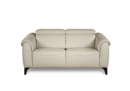 Nicoletti - Nicole 2 Seater Leather Recliner Sofa with Headrests and Power Lumbar