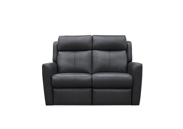G Plan - Wren 2 Seater Leather Recliner Sofa with Headrests and Power Lumbar - Cambridge Petrol Blue