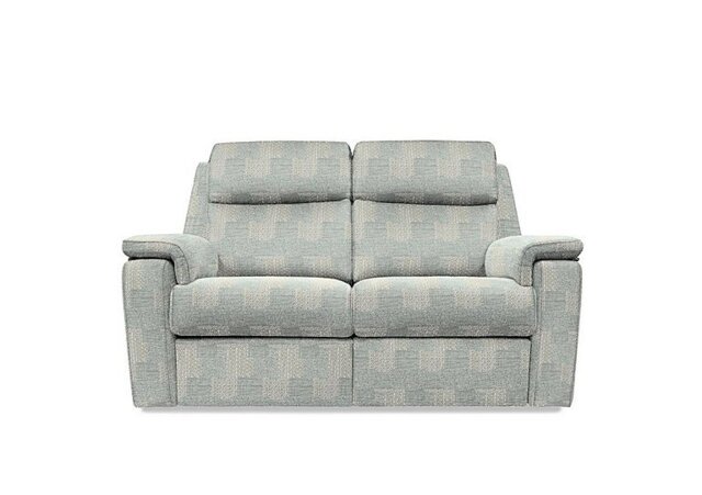 G Plan - Thornbury 2 Seater Fabric Sofa with Manual Recliner - Faro Sky - Sofas and Armchairs - In Time for Christmas
