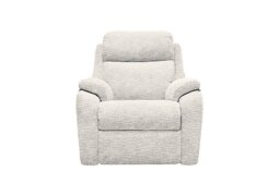 G Plan - Kingsbury Fabric Manual Recliner Armchair - Rush Cream