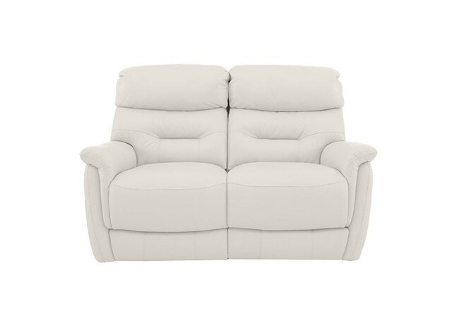 World of Leather - Chicago 2 Seater NC Leather Power Recliner Sofa - NC Star White