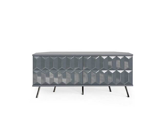 Alpha Corner TV Unit with SMART LED Lighting - Grey
