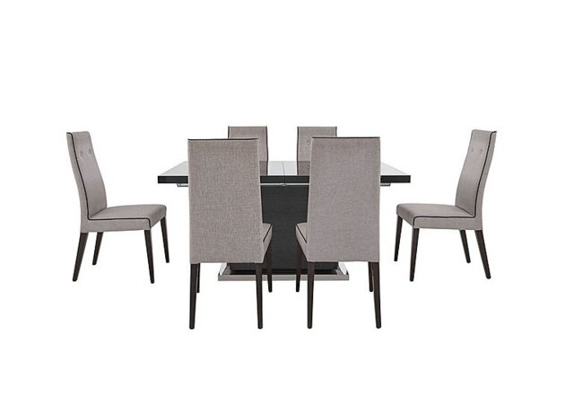 ALF - St Moritz Extending Dining Table and 6 Fabric Chairs