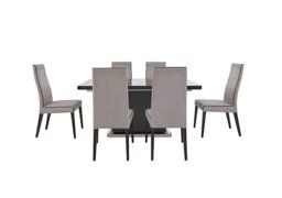 ALF - St Moritz Extending Dining Table and 6 Fabric Chairs