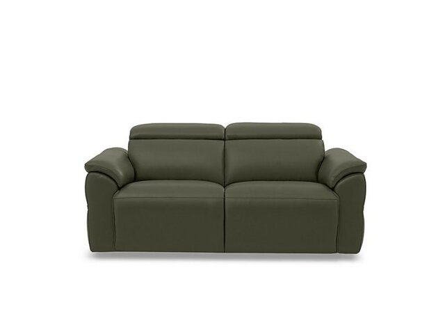 Dolomite 3 Seater Leather Sofa with Power Recliner - Oslo Pine