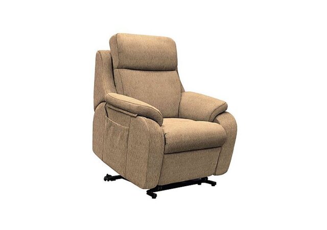 G Plan - Kingsbury Large Fabric Lift and Rise Chair - Boucle Cocoa