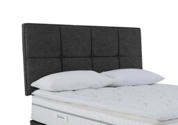 Sleepeezee - Dalmore Strutted Headboard - King Size - Queens Ash Grey