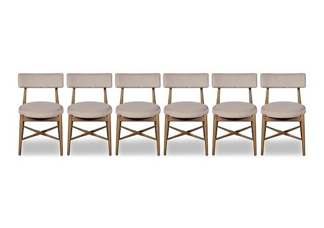 G Plan - Winchester Set of 6 of Dining Chairs - Grey