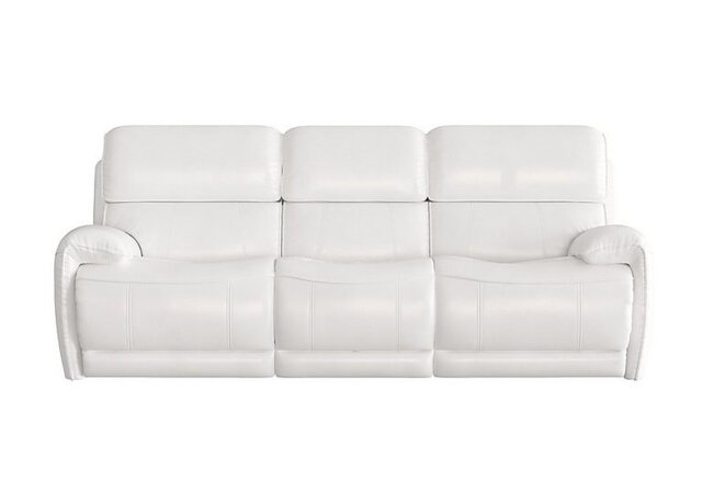 World of Leather - Link 3 Seater Leather Power Recliner Sofa with Power Headrests - BV Star White - Sofas and Armchairs - In Time for Christmas